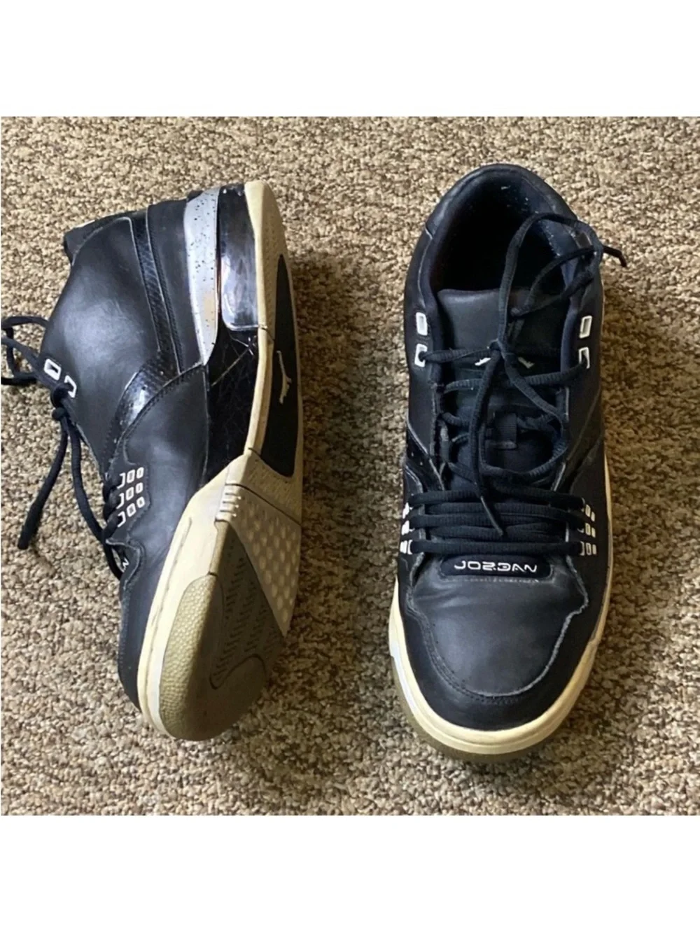 Jordan Men's Sneakers in Black and Cream Size 12 US 317820-011
